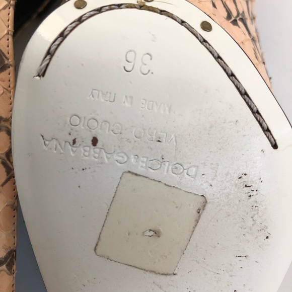 Snake Skin Dolce & Gabbana Heels/Pumps Sz 36 - Picture 7 of 7